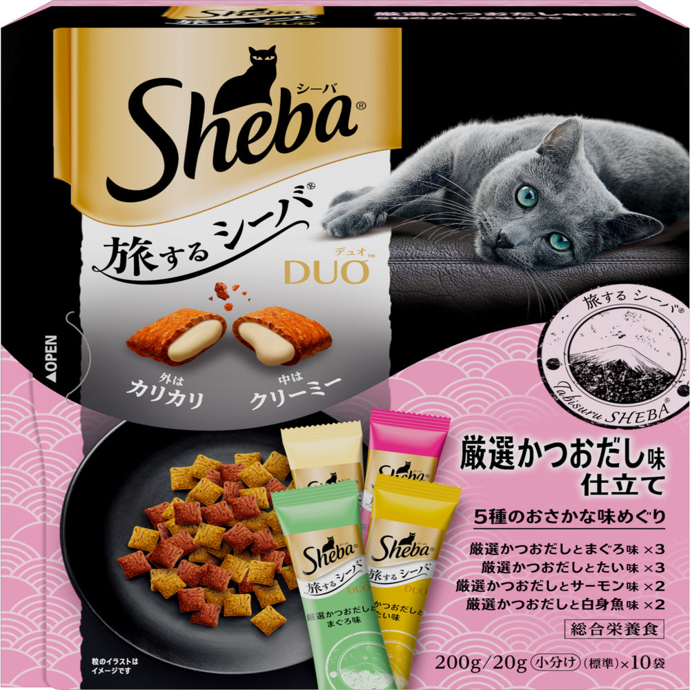 Mars Japan Limited Sheba Duo Traveling Sheba Select Bonito Broth Flavor 5 Fish Variety 200g