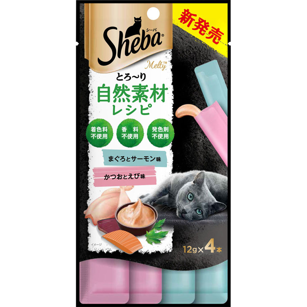 Mars Japan Limited Sheba Creamy Melty Natural Recipe Tuna and Bonito Selection 12g x 4 Sticks