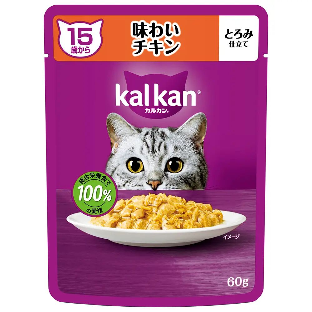 Mars Churu Pouch for Cats 15 Years and Older Savory Chicken 60g