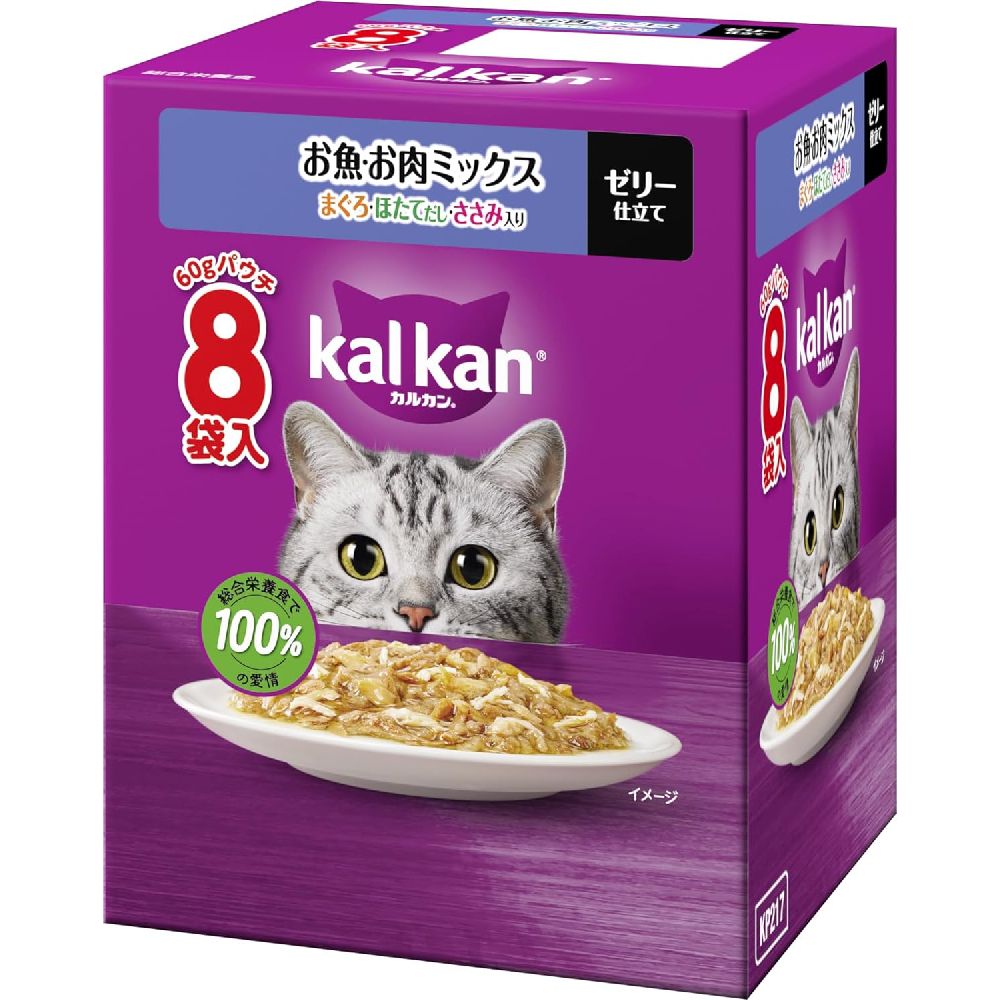 Mars Calcan Pouch Fish Meat M Tuna and Scallop Broth 60g×8