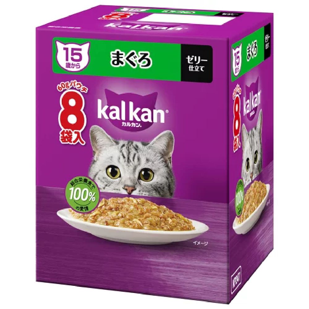 Mars Kalkan Pouch Tuna for Cats 15 Years and Older 60g×8