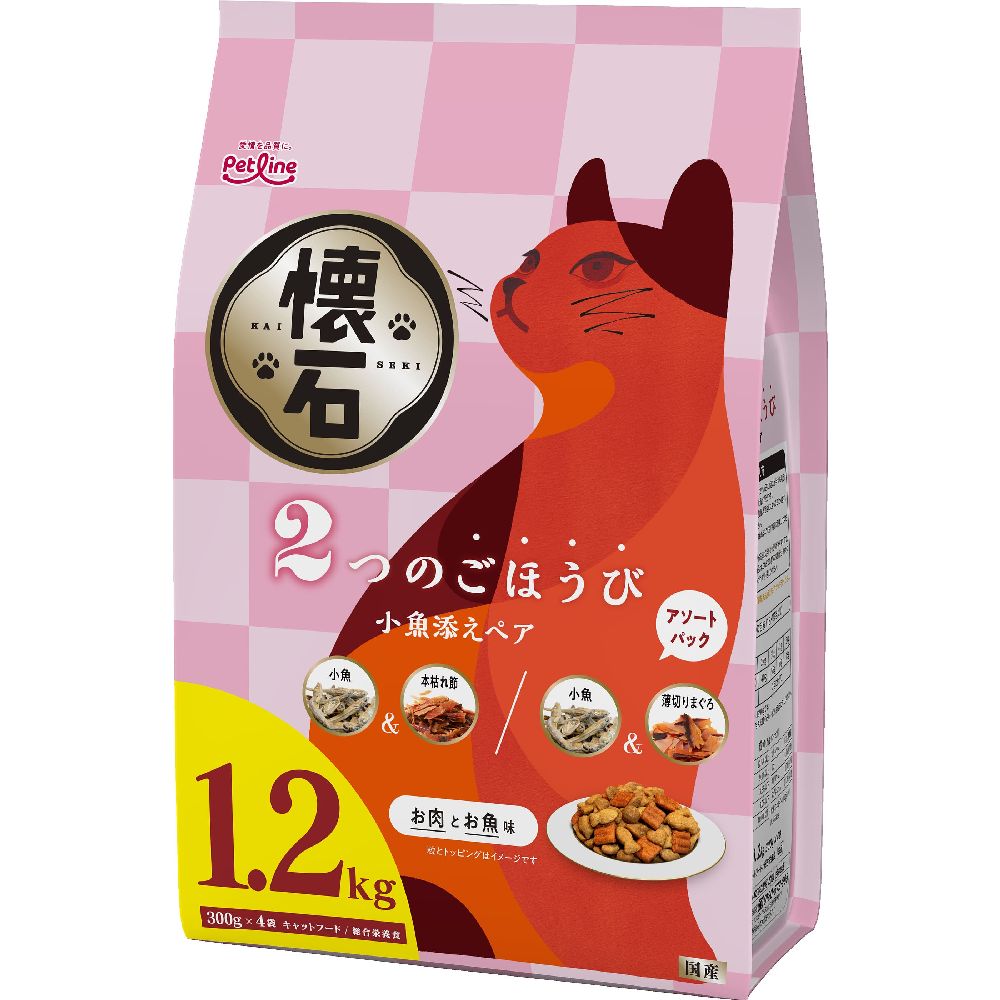 Petline Kaisei Two Treats with Small Fish Pair 1.2kg