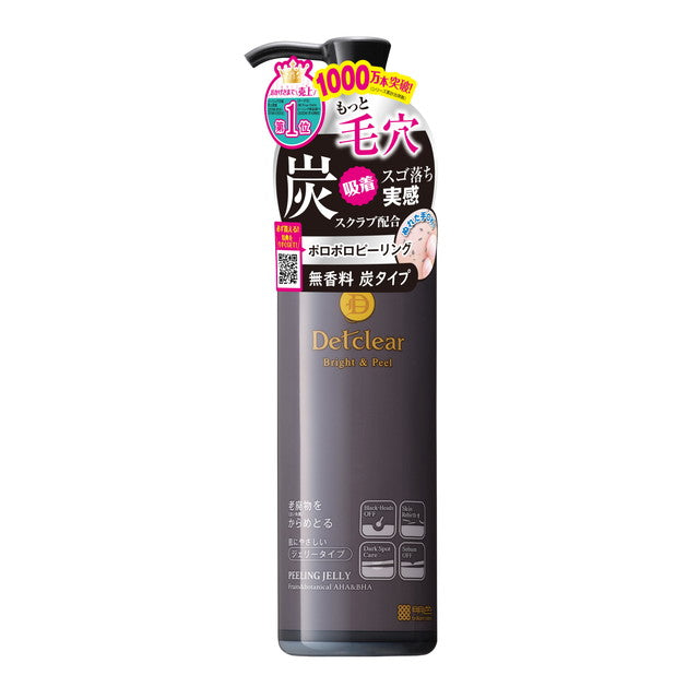 Meishoku DET Clear Peeling Jelly Charcoal Type Fragrance-Free 180ml