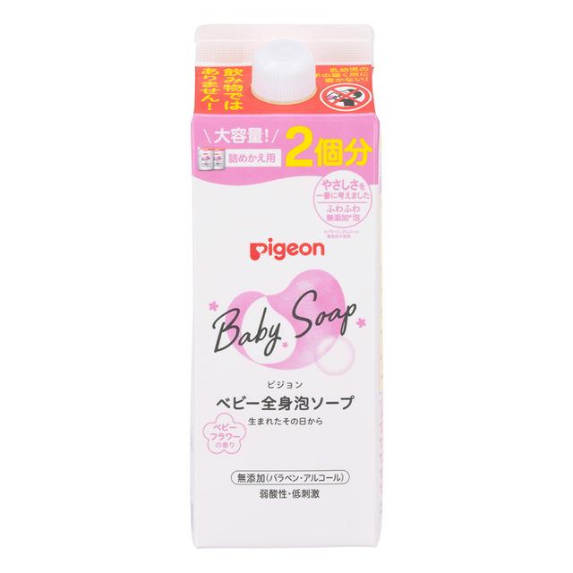 Pigeon Baby All-in-One Foam Soap Baby Flower Scent Refill 800ml (For 2 Uses)