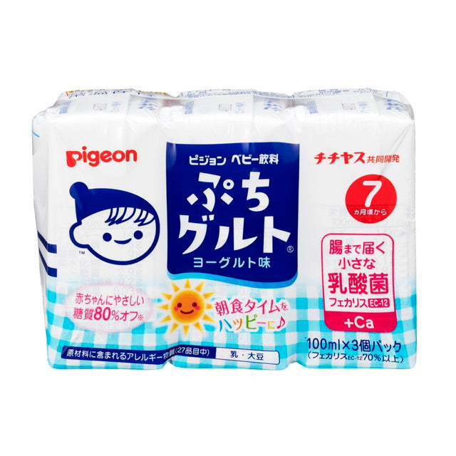 Pigeon Baby Drink Puchi Gurt (From 7 Months) 100ml x 3 Pack