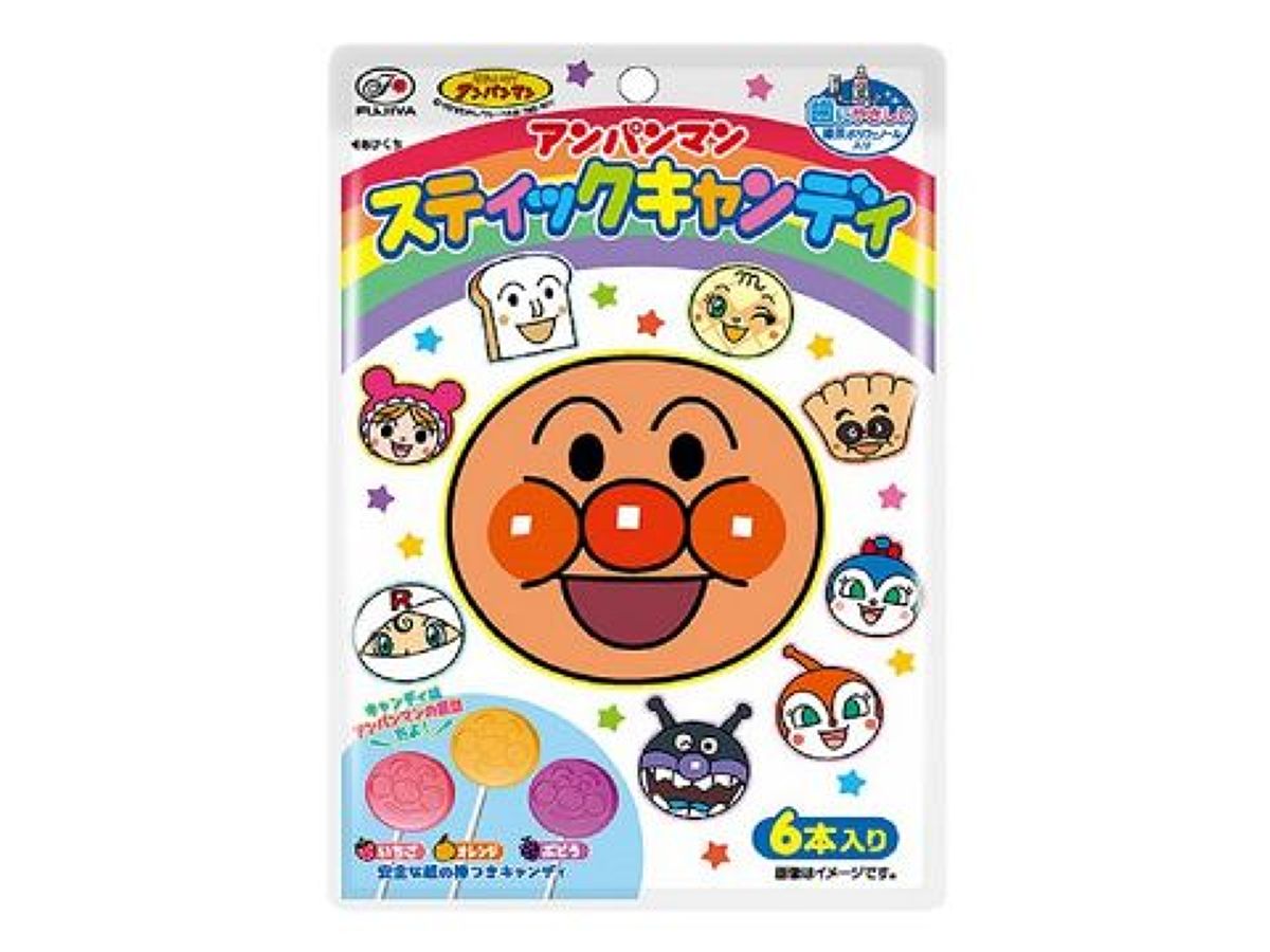 Fujiya Anpanman Stick Candy 6 Pieces