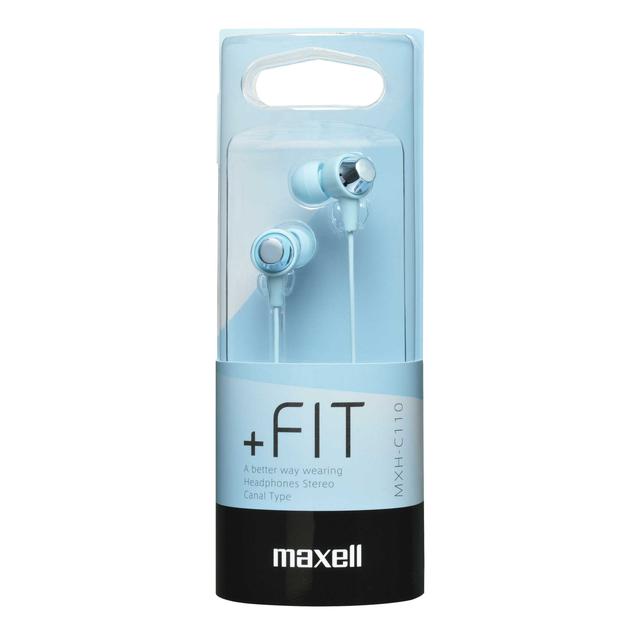 Maxell Canal-Type Headphones Light Blue MXH-C110LB