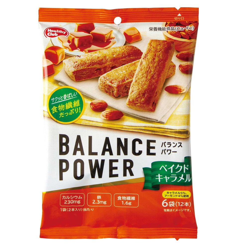 Hamada Balance Power Baked Caramel 6 Bags (12 Sticks)