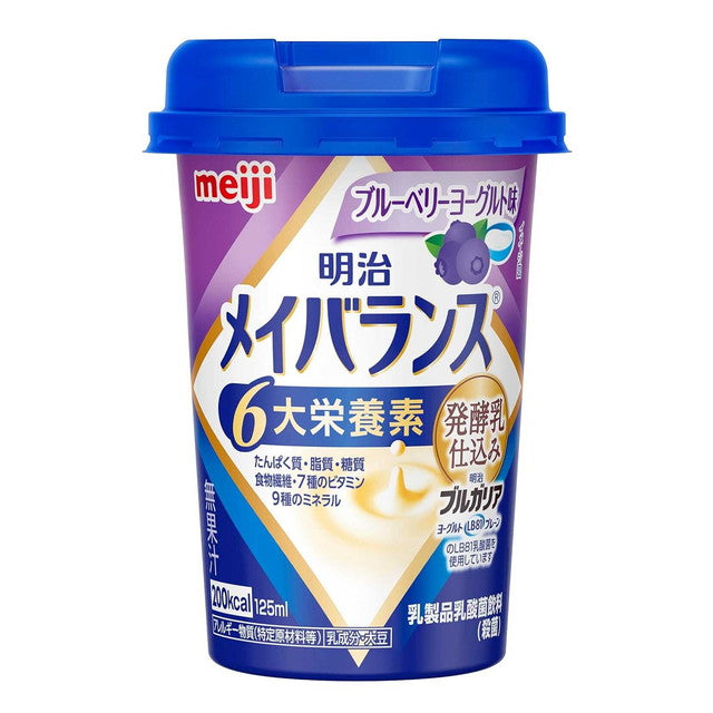 Meiji Meibalance Mini Cup Blueberry Yogurt Flavor 125ml x 12 Cups