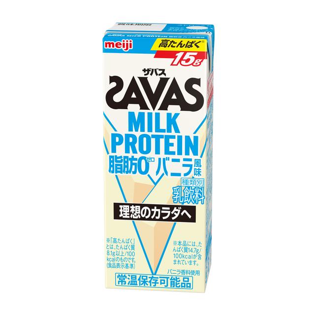 Meiji SAVAS Milk Protein Fat-Free Vanilla Flavor 200ml