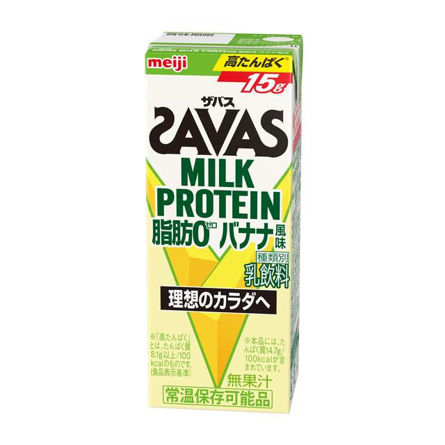 Meiji SAVAS Milk Protein Fat-Free Banana Flavor 200ml