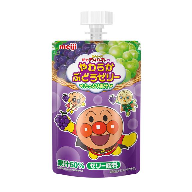 Meiji Let's Go! Anpanman Soft Grape Jelly 100g