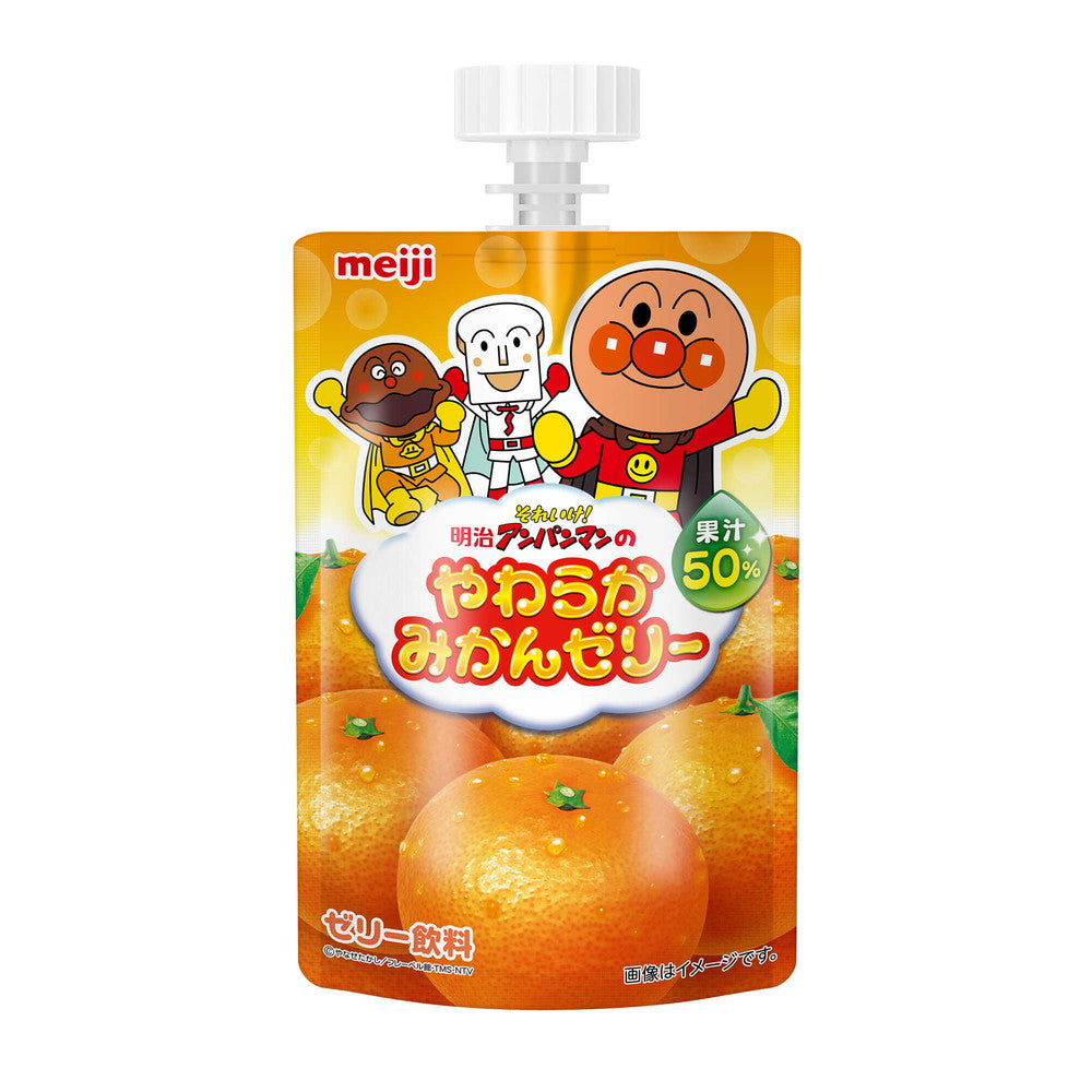 Meiji Let's Go! Anpanman Soft Mandarin Jelly 100g