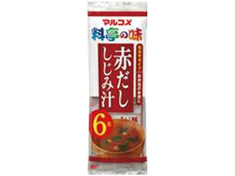 Marukome Instant Miso Soup Red Miso with Clams 6 Servings