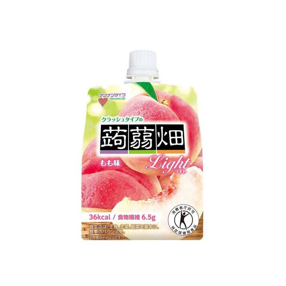 Mannans Life Crush Type Konjac Jelly Light Peach Flavor 1 Bag