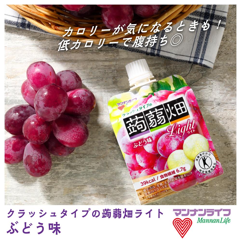 Mannans Life Crush Type Konjac Jelly Light Grape 150g