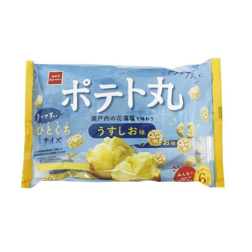 Oyakatsu Company Potato Maru Light Salt Flavor 6 Bags 108g (18g x 6 Bags)