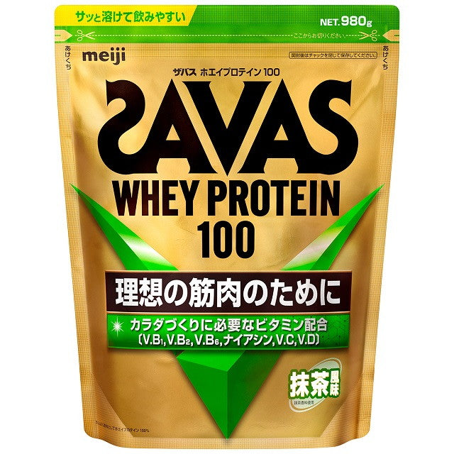 SAVAS Whey Protein 100 Matcha Flavor 980g