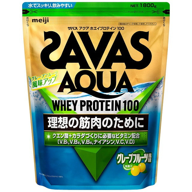 SAVAS Aqua Whey Protein 100 Grapefruit Flavor 1800g