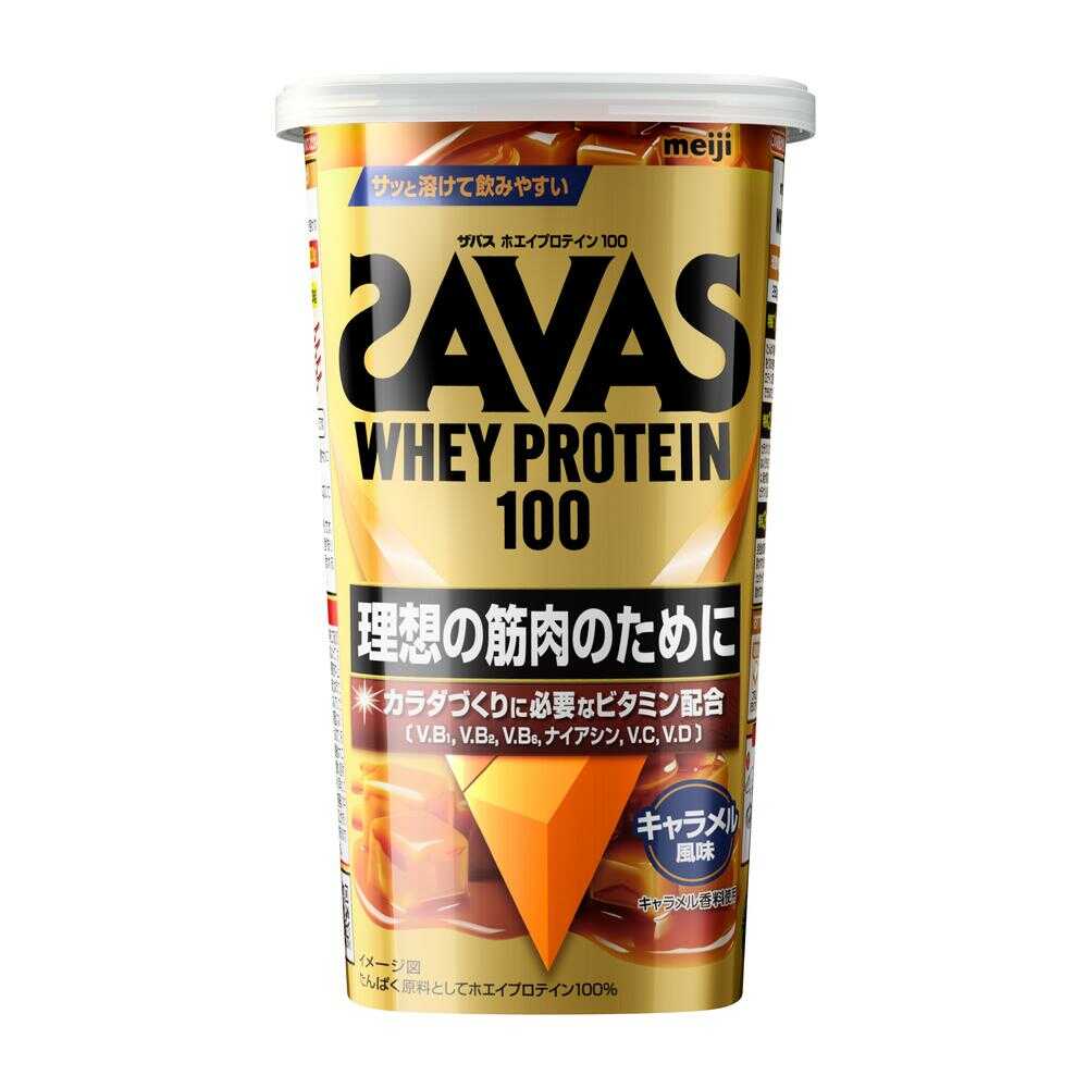 Meiji SAVAS Whey Protein 100 Caramel Flavor 280g