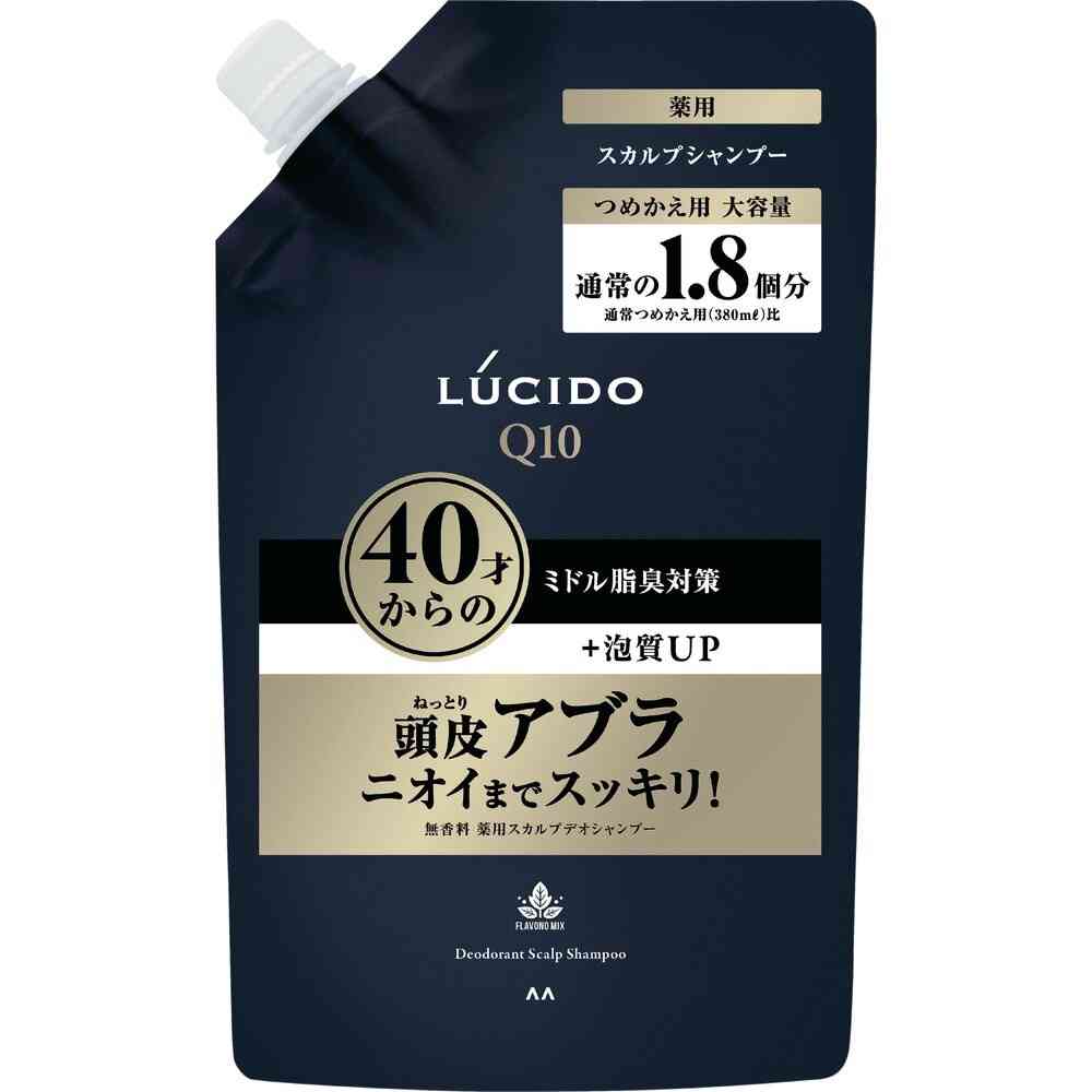 [Quasi-Drug] Mandom Lucido Medicinal Scalp Deo Shampoo Refill Large 684ml