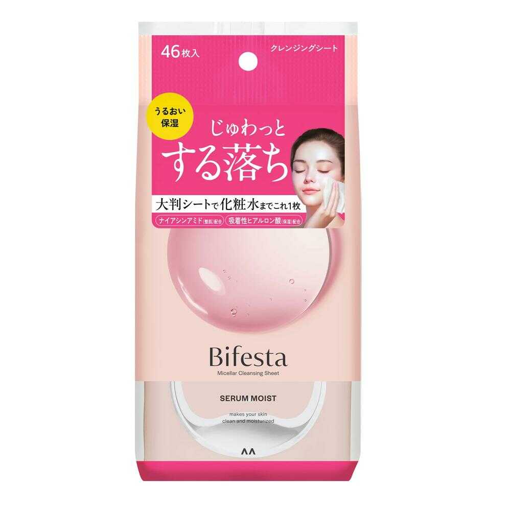 Bifesta Micellar Cleansing Sheets Serum Moist 46 Sheets