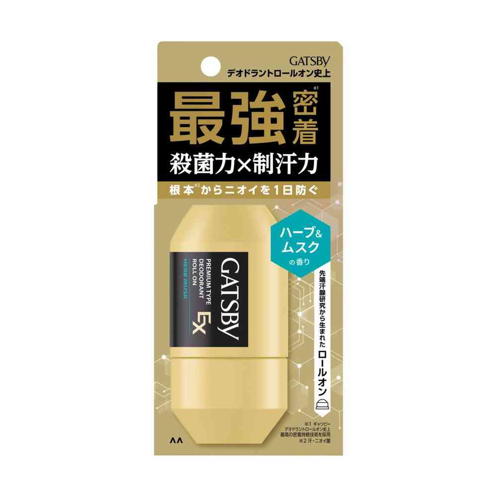 Mandom Gatsby EX Premium Type Deodorant Roll-On Herb & Musk 60ml