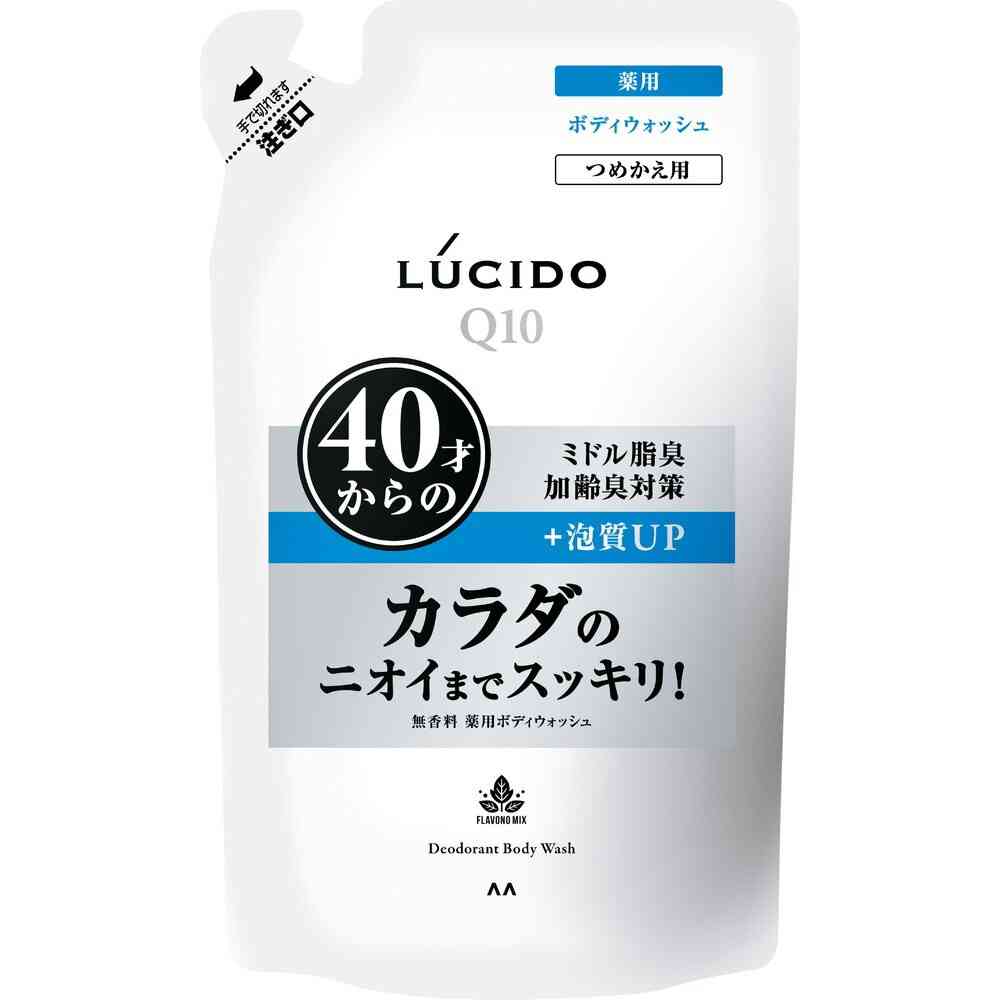 LUCIDO Medicinal Deodorant Body Wash Refill 380ml