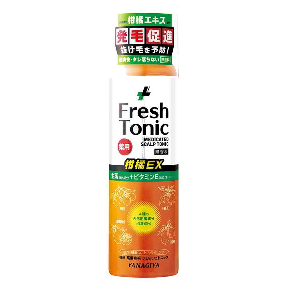 Yanagiya Medicinal Hair Growth Fresh Tonic Citrus EX (Fragrance-Free) 190g