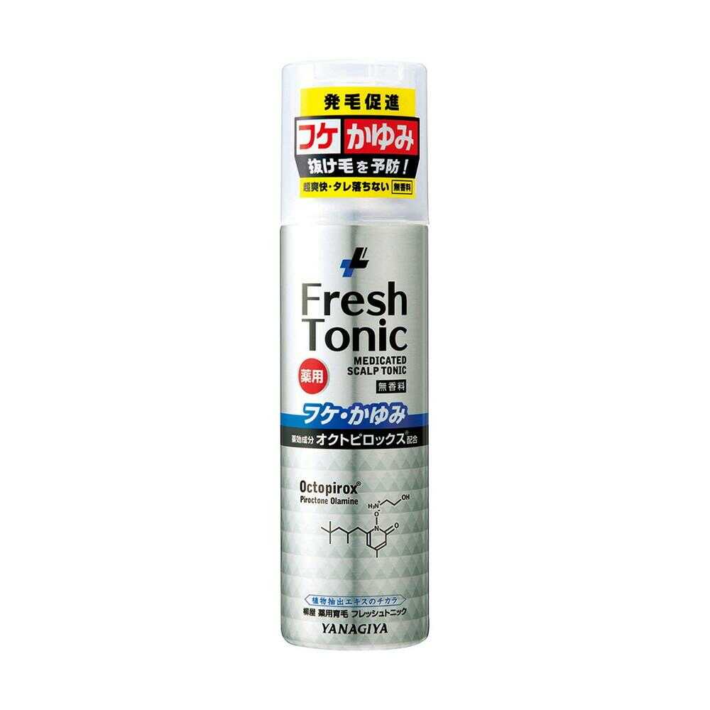 Yanagiya Medicinal Hair Growth Fresh Tonic Anti-Dandruff & Itch Unscented 190g