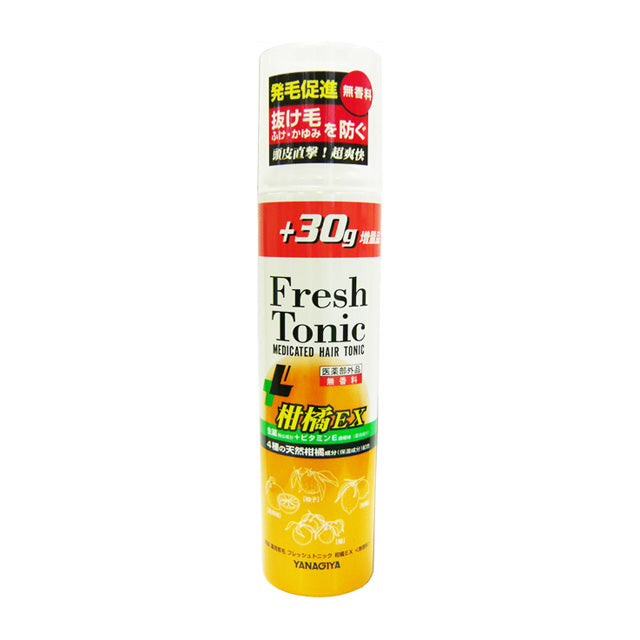 Yanagiya Medicinal Hair Growth Fresh Tonic Citrus EX Fragrance-Free 220g