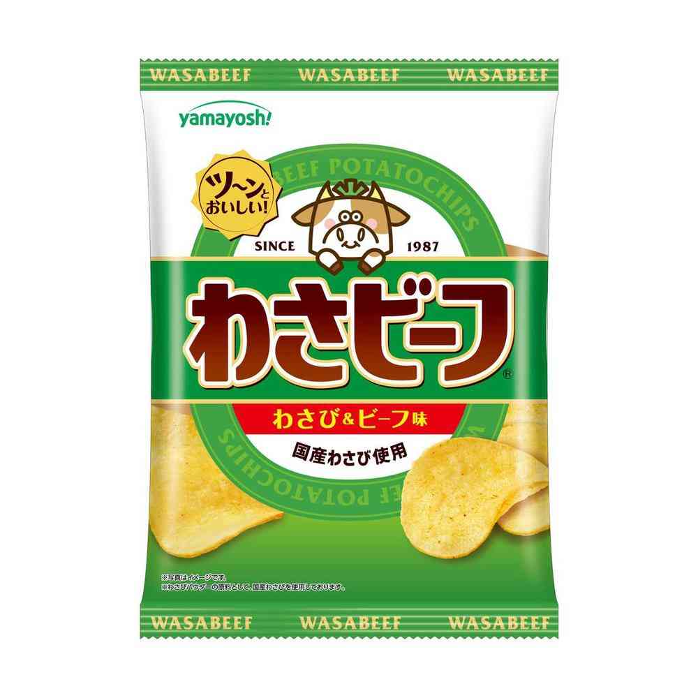Yamafusa Seika Wasabi Beef Potato Chips 50g