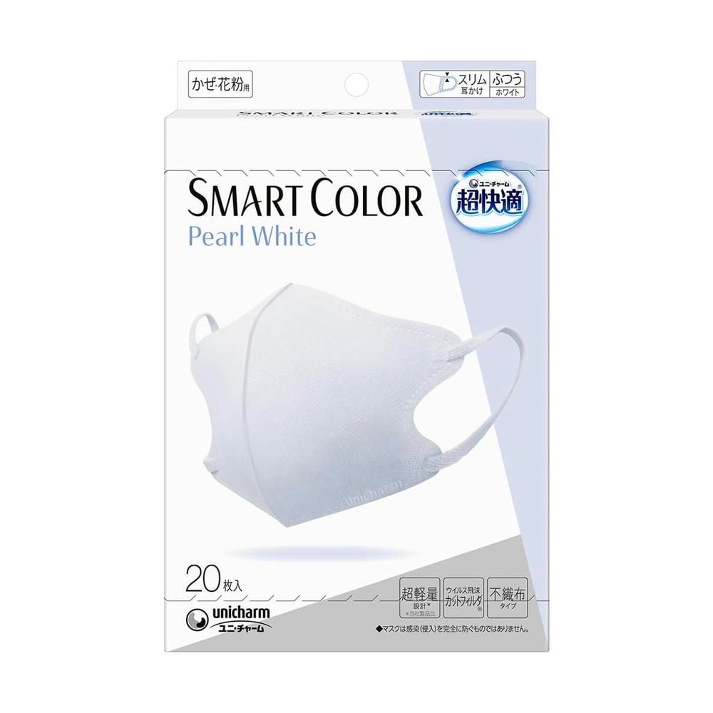 Uni-Charm Ultra Comfortable SMART COLOR Pearl White Normal 20 Pieces