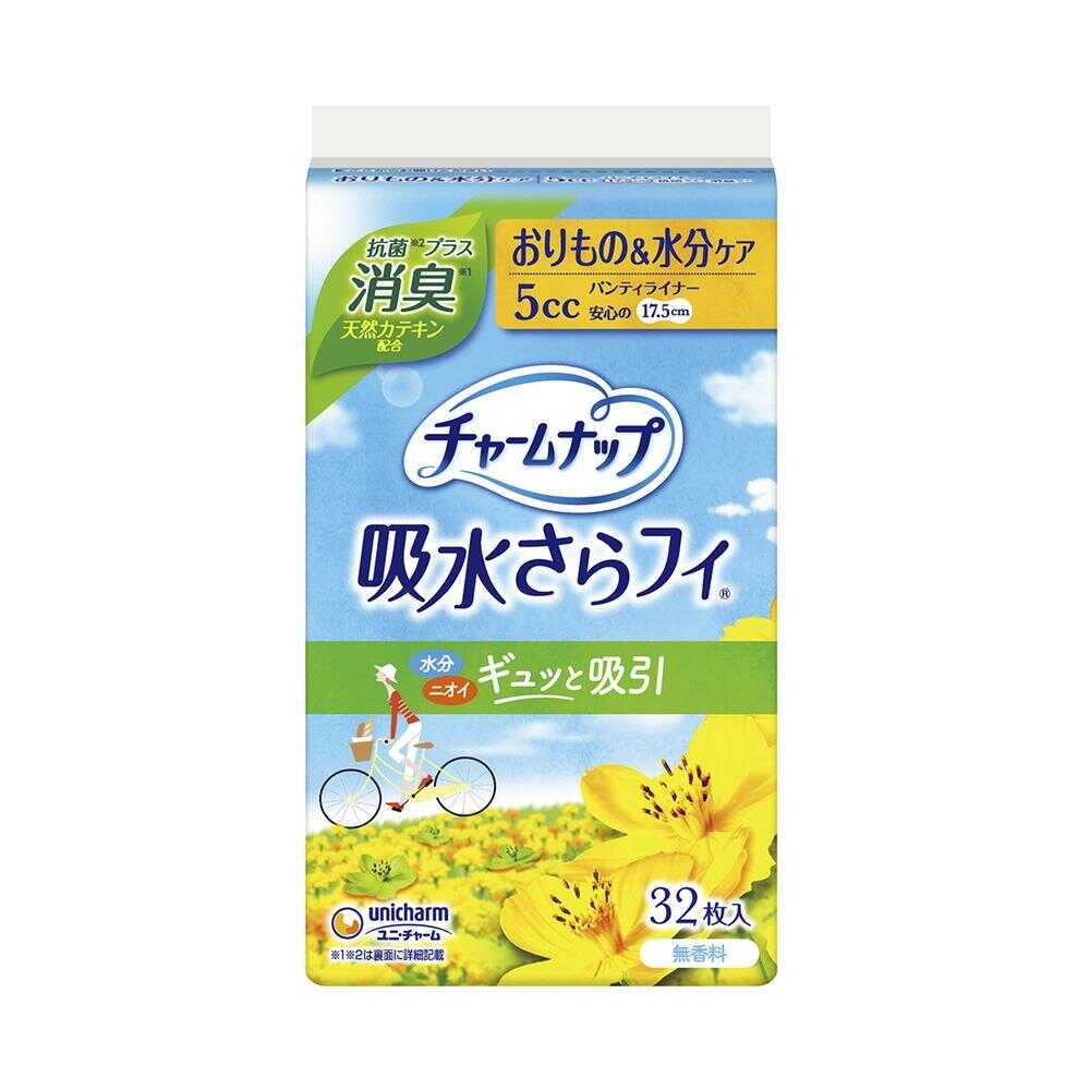 Unicharm Charm Nap Absorbent Saranfi Light Use Deodorizing Type 32 Sheets (5cc)