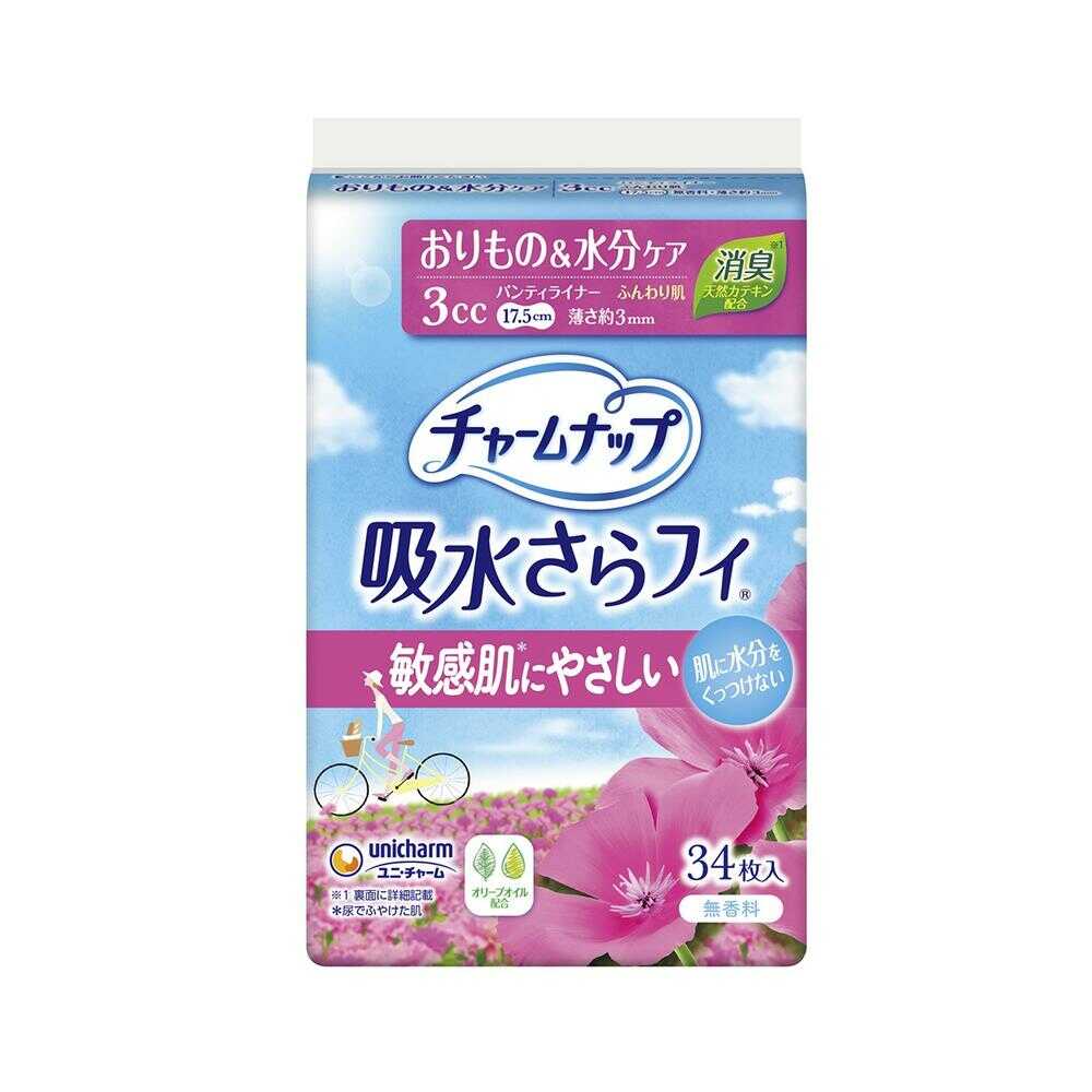 Charm Nap Absorbent Saranfi Soft Skin, Wingless, 34 Pieces, 3cc