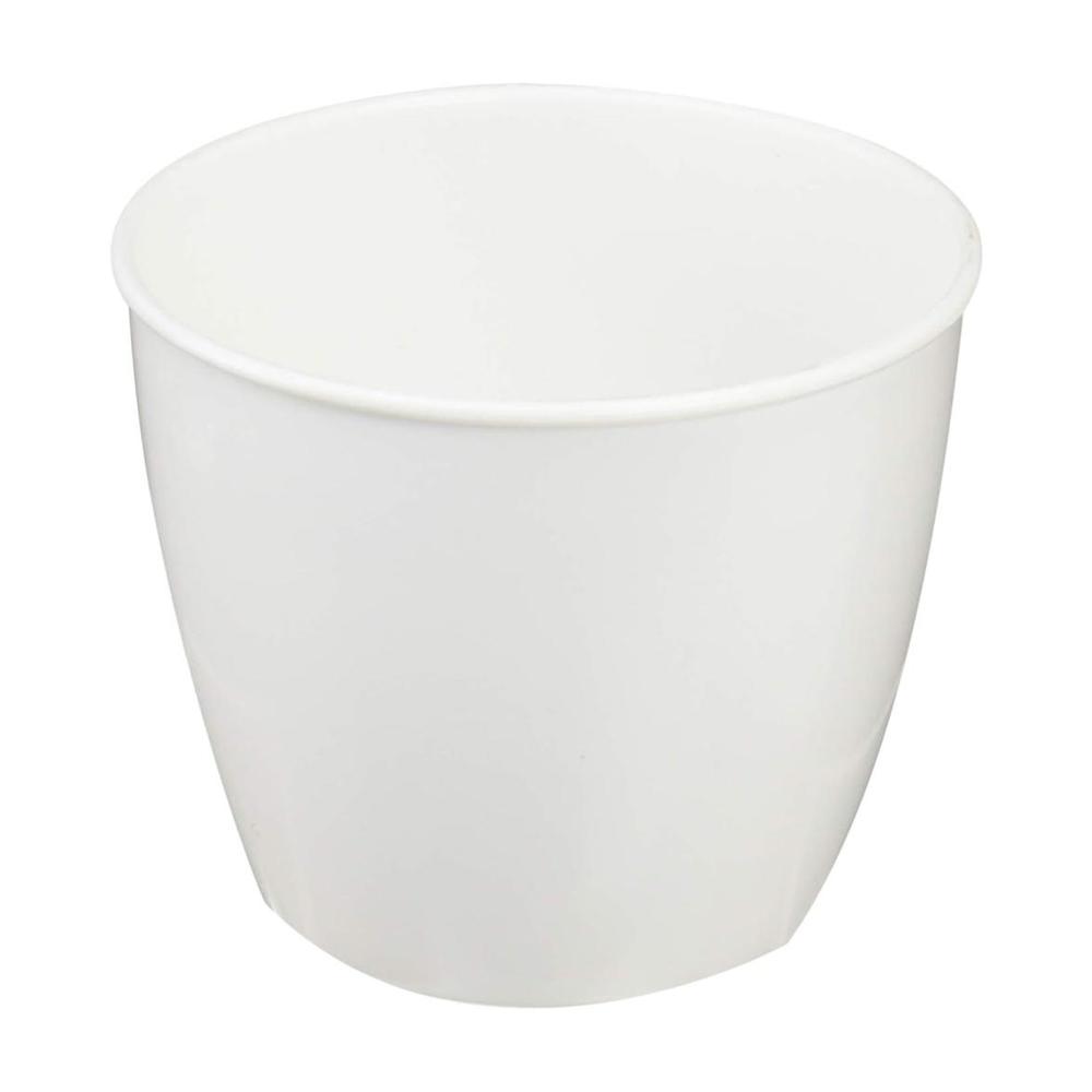 Yamato Plastics Plant Pot White Round 2 Type