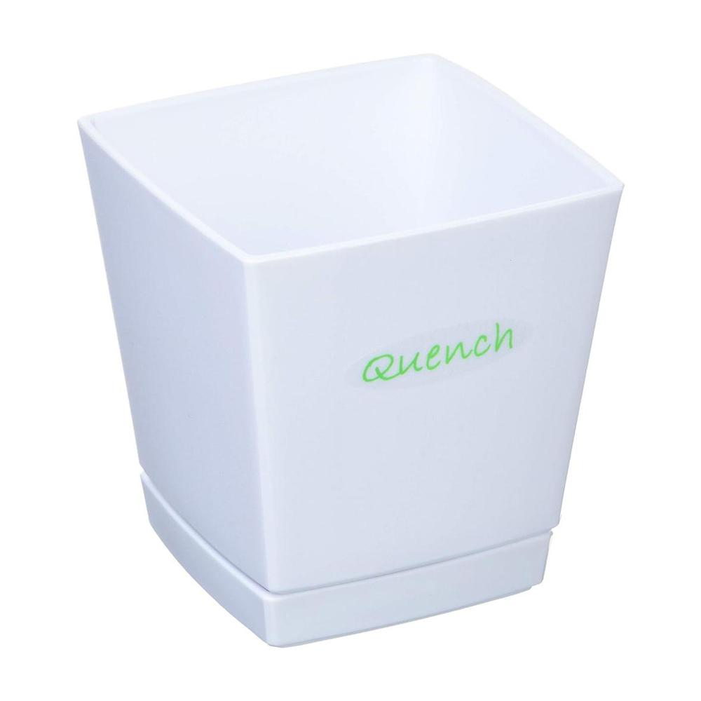 Yamato Plastics Quench Low Pot (with Plate) White Size 4
