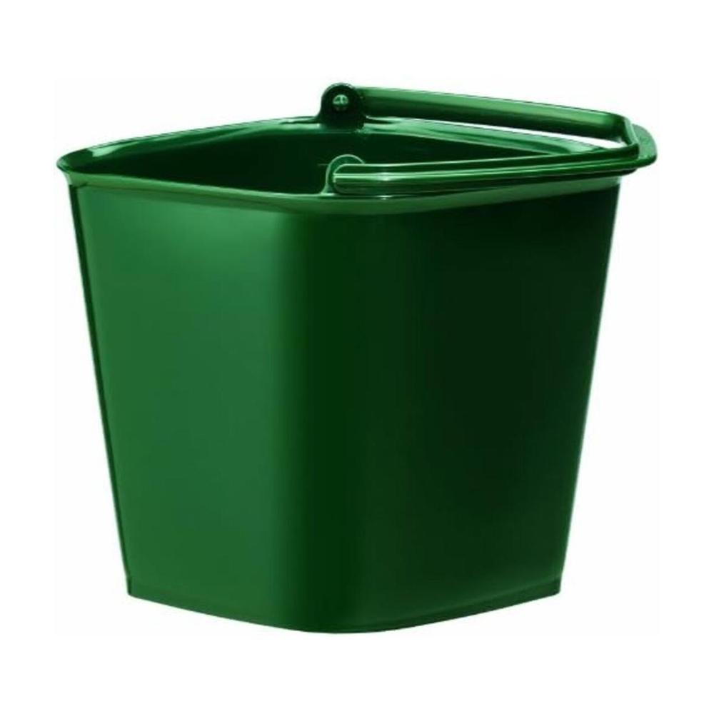 Yamato Plastics Green Bucket WORLD Dark Green Size 10