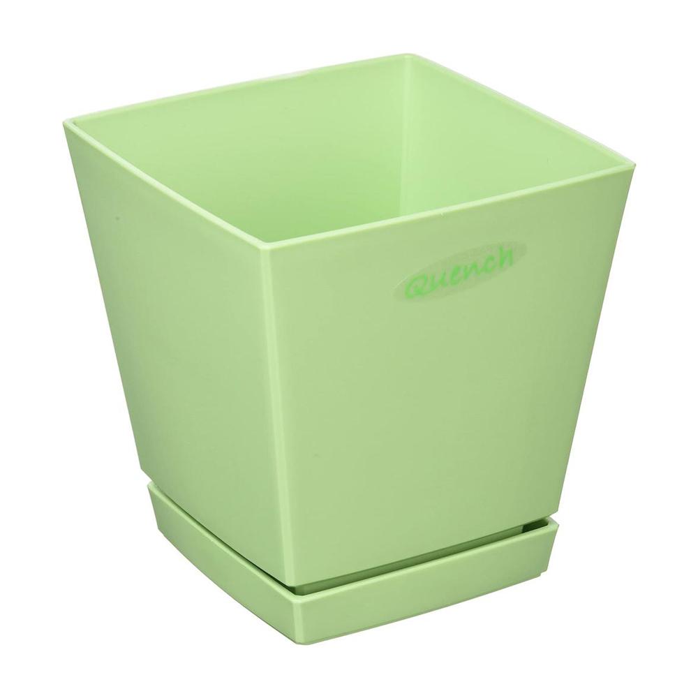 Yamato Plastics Quench Low Pot (with Plate) Ash Green 6