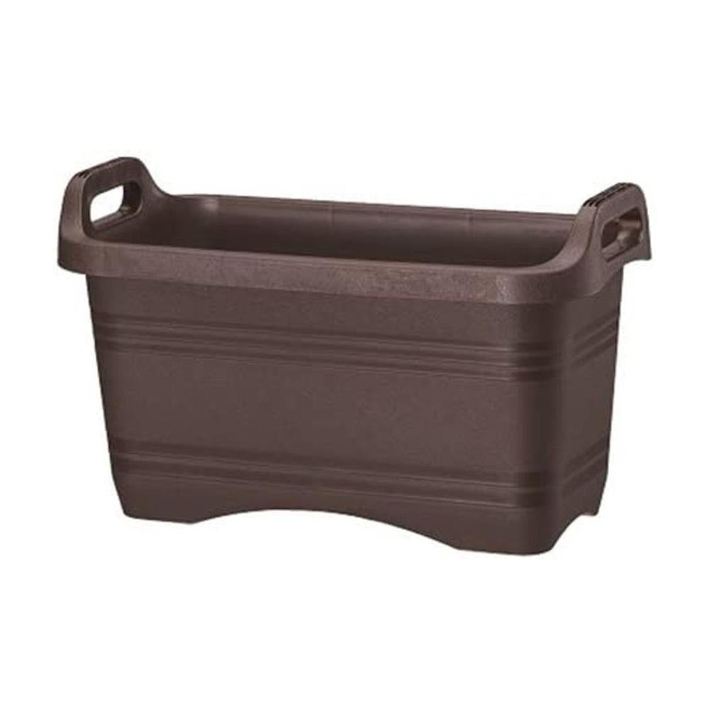 Yamato Plastics Handle Planter Dark Brown Deep 55 Type