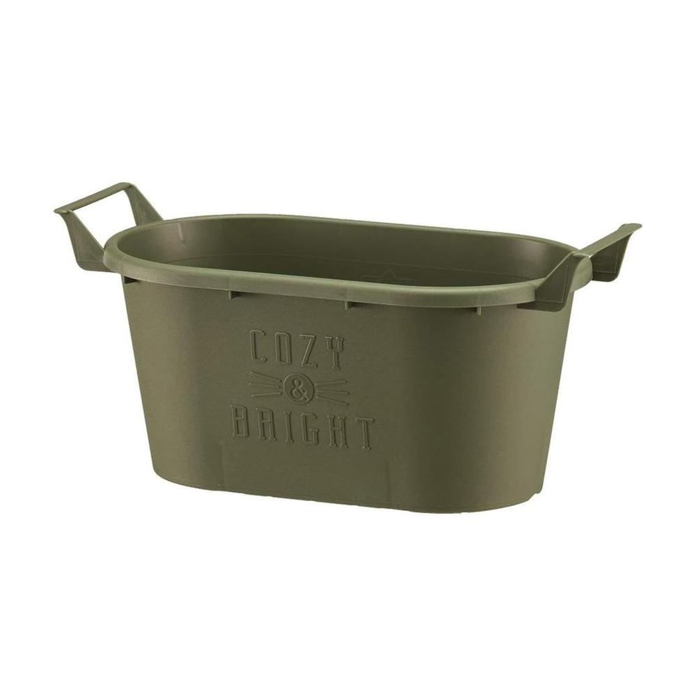 Daiwa Plastics Glow Container Green Oval 25 Type
