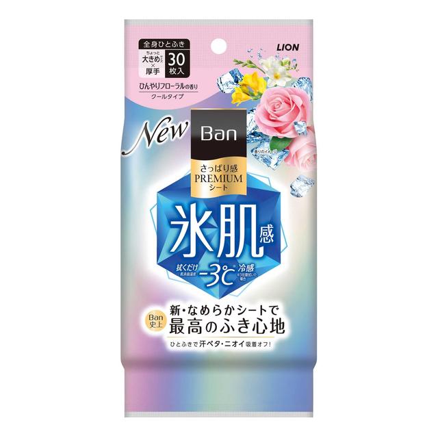 Lion Ban Refreshing Premium Sheet Cool Type Floral Scent 30 Sheets