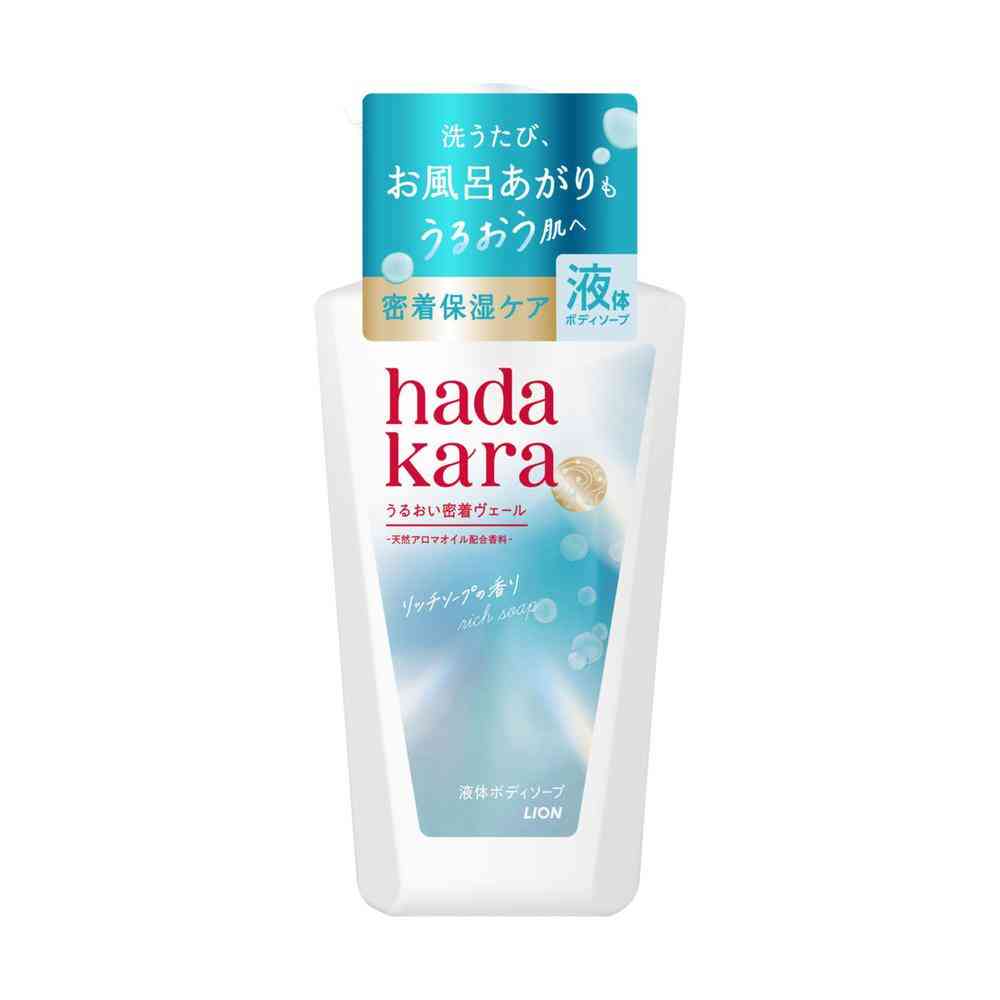 Lion hadakara Moist Body Care Soap Liquid Type Rich Soap Scent 480ml
