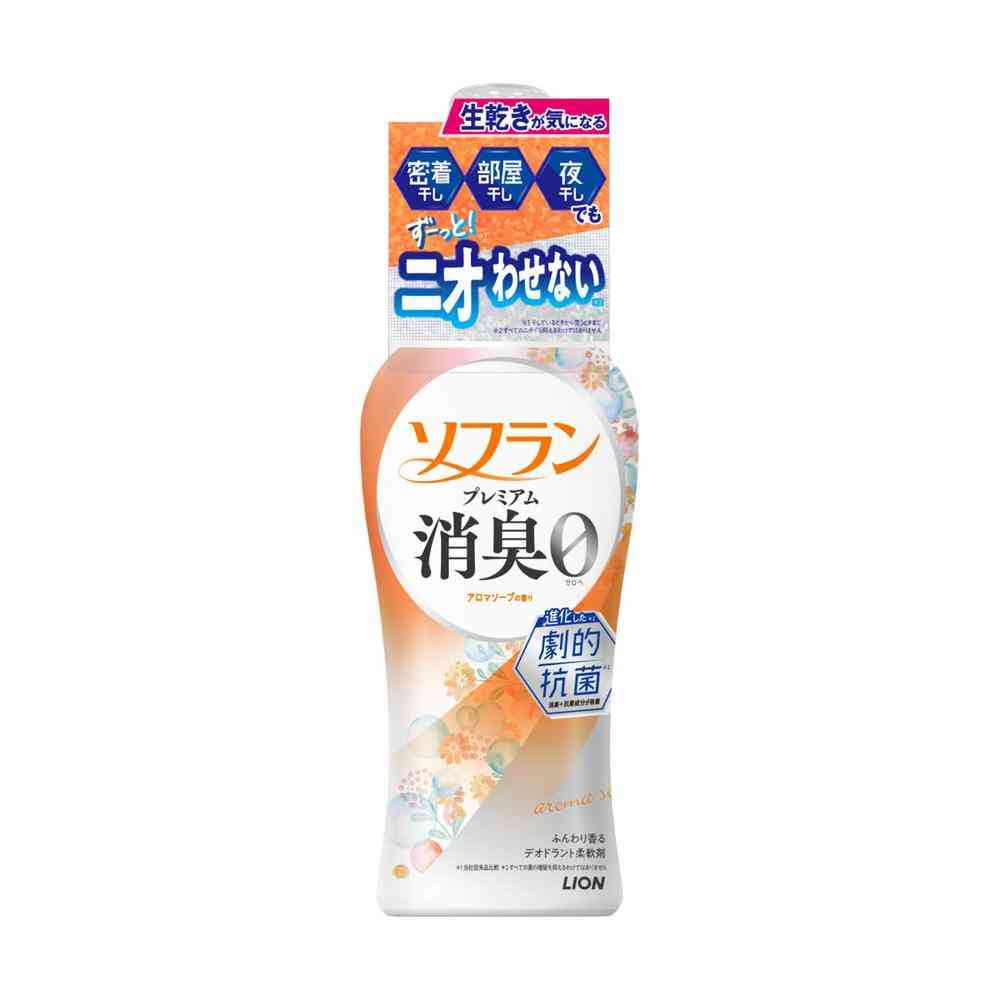 Lion Soflan Premium Deodorizing Fabric Softener Aroma Soap Scent 480ml