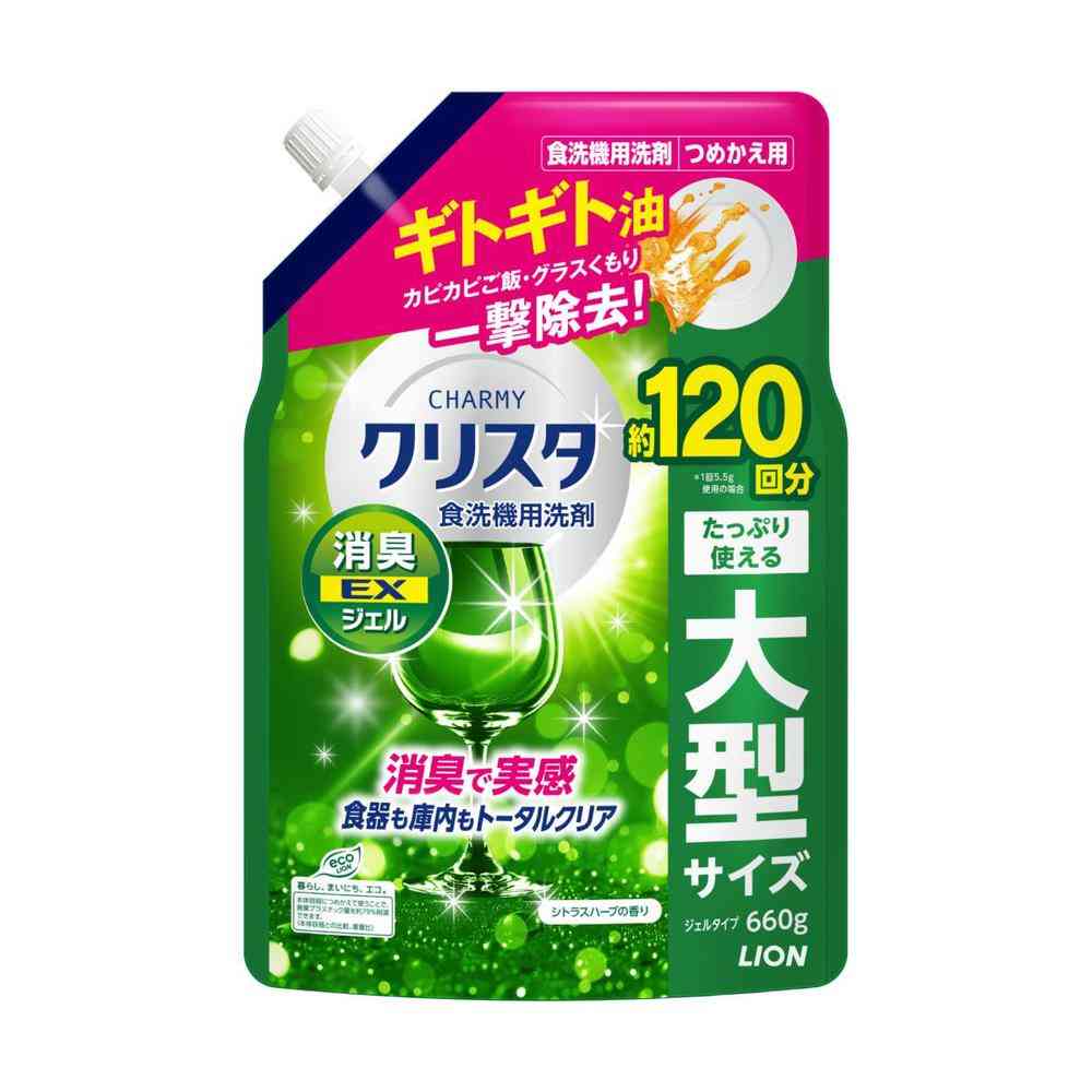 Lion CHARMY Crystal Deodorizing EX Gel Citrus Herb Scent Refill Large 660g