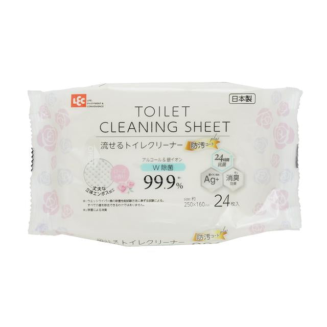 Reck Flushable Toilet Cleaner with Anti-Soil Coat Plus 24 Sheets