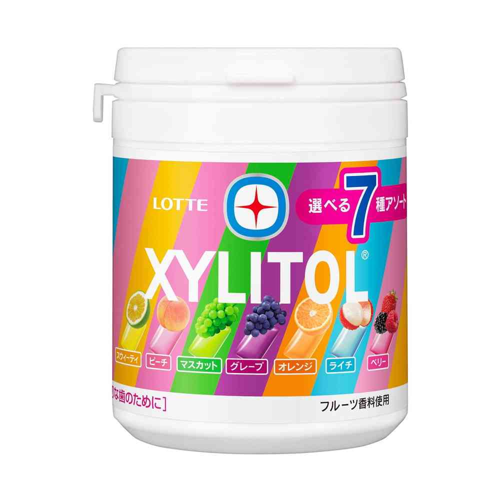 Lotte Xylitol 7 Fruit Assortment Bottle 133g