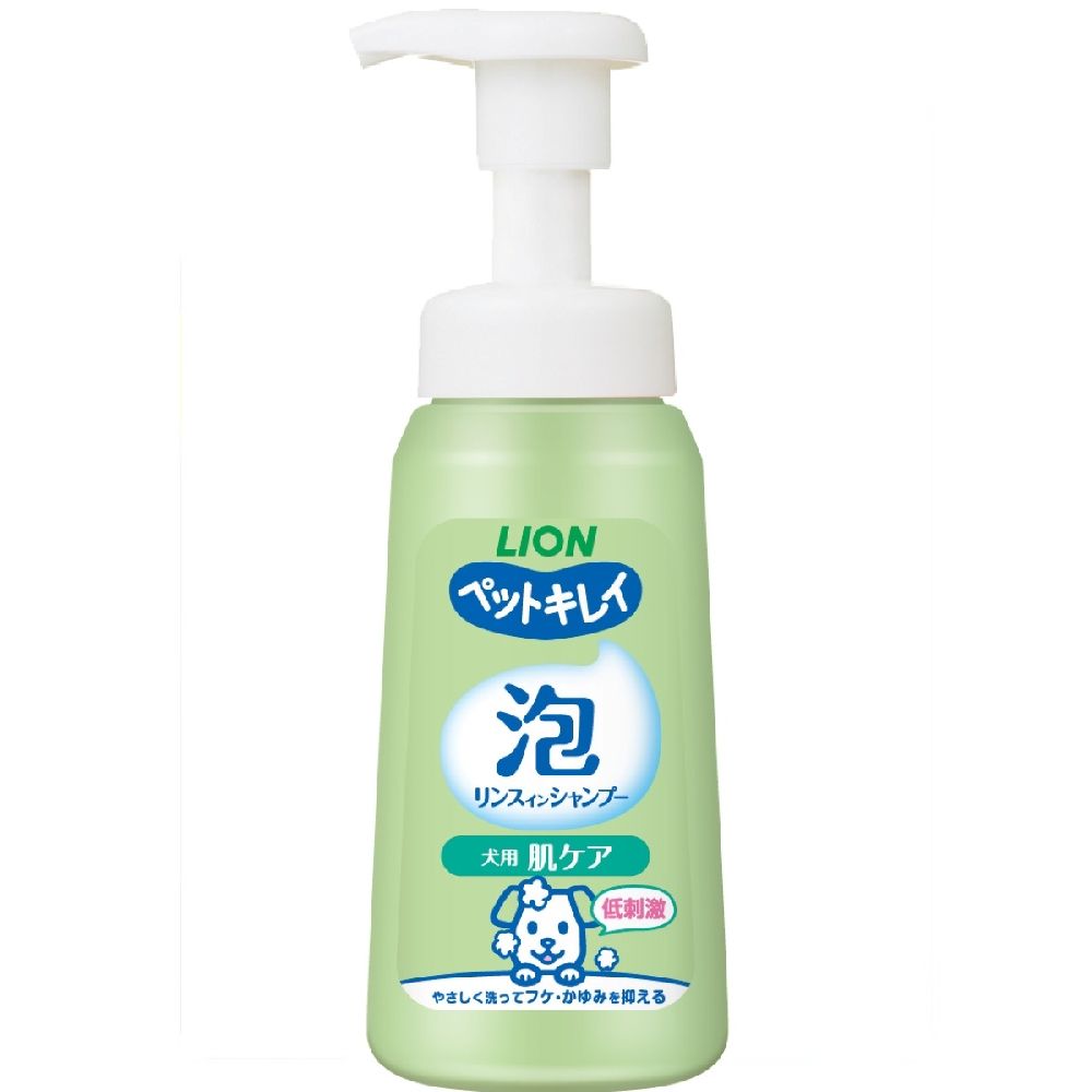 Lion Pet Kirei Foam Rinse-In Shampoo for Dogs Skin Care 230ml