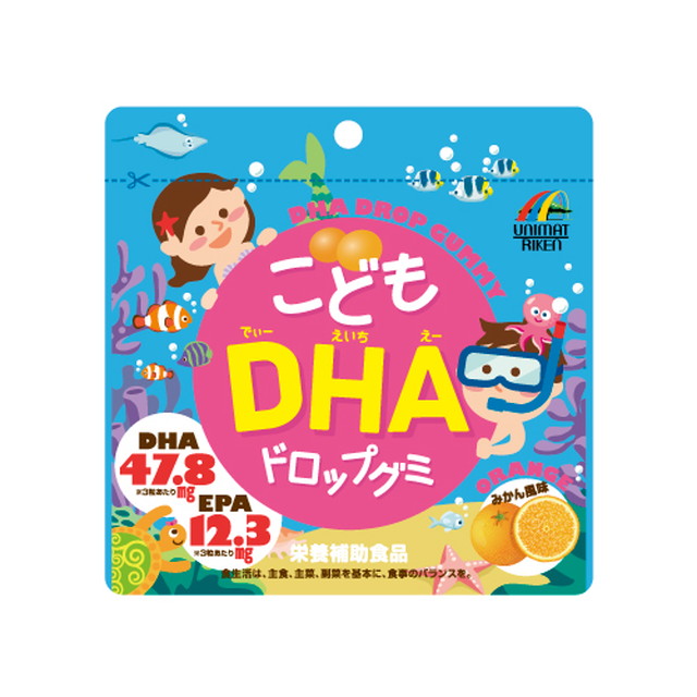 Unimat Riken Children's DHA Drop Gummies 90 Pieces