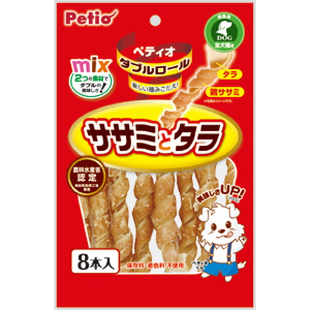 Petio Double Roll Chicken Breast and Cod 8 Sticks